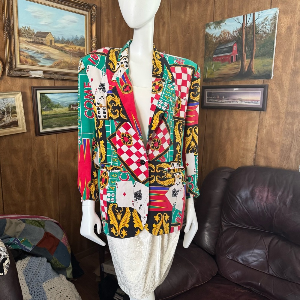 Vintage Silk Blazer